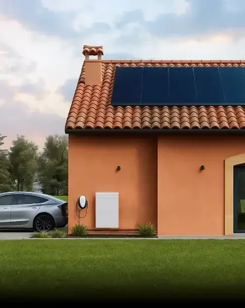 fotovoltaico con accumulo e colonnina
