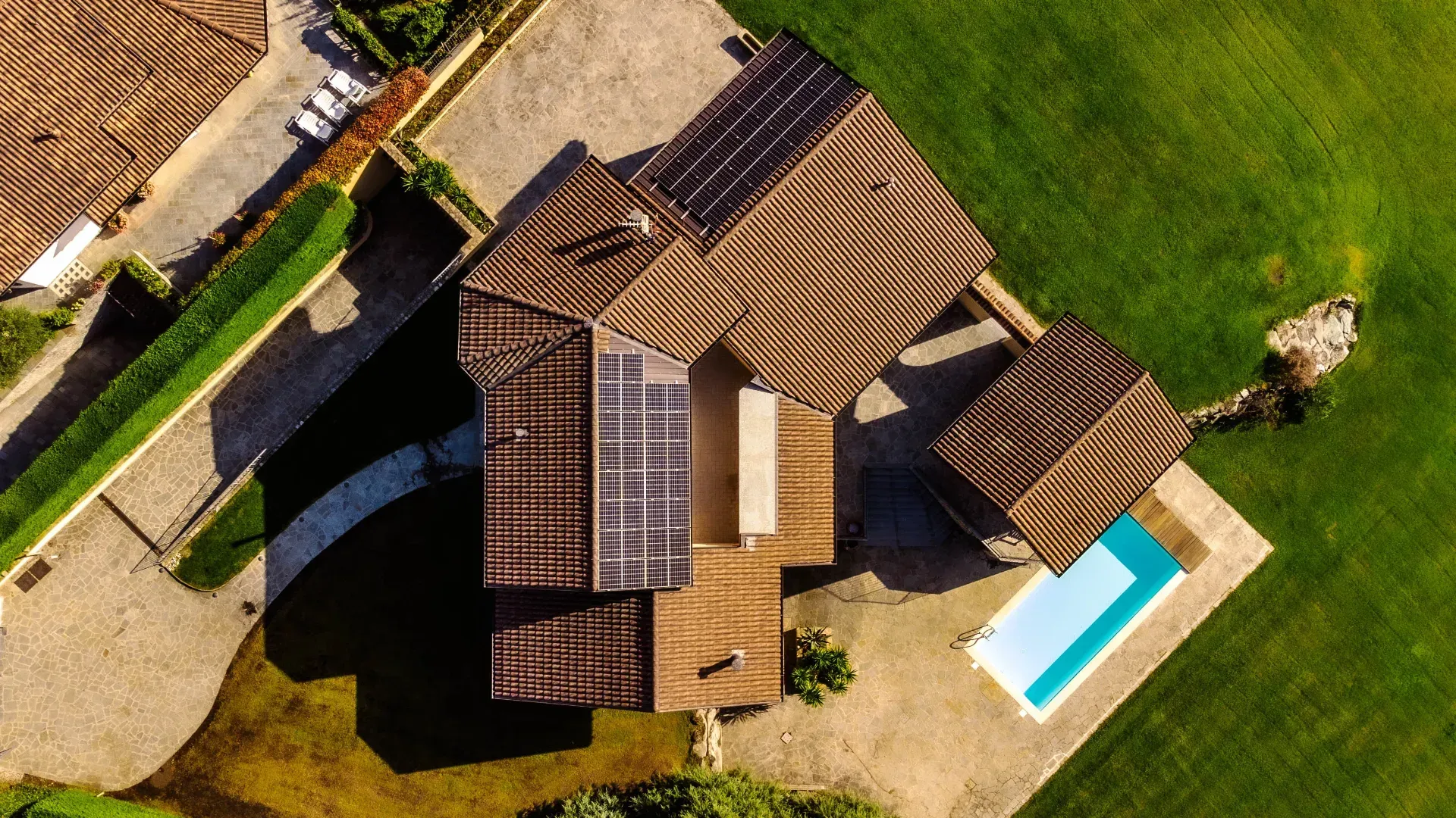 Casa con fotovoltaico